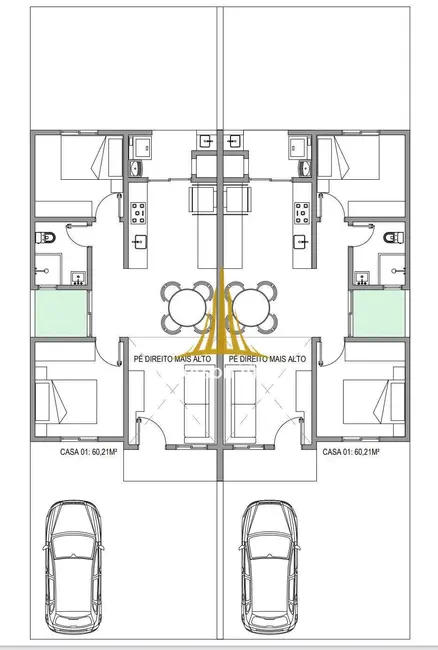 Foto 4 de Casa com 2 quartos à venda, 60m2 em Desbravador, Chapeco - SC