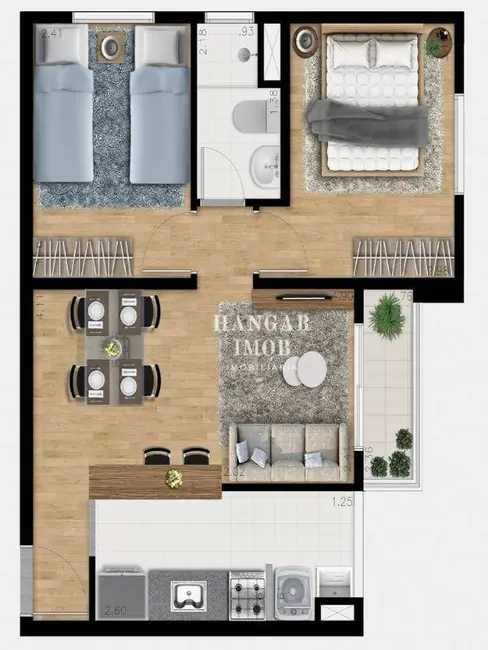 Foto 7 de Apartamento com 2 quartos à venda, 46m2 em Vila Curuçá, São Paulo - SP