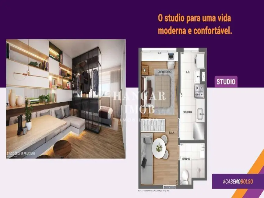 Apartamento com 1 quarto à venda, 26m2 em Mooca, São Paulo - SP - imagem 8 Foto 8 de Apartamento com 1 quarto à venda, 26m2 em Mooca, São Paulo - SP