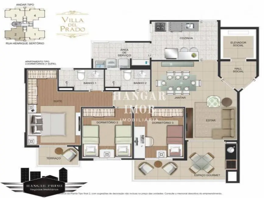 Foto 3 de Apartamento com 3 quartos à venda, 93m2 em Tatuapé, São Paulo - SP