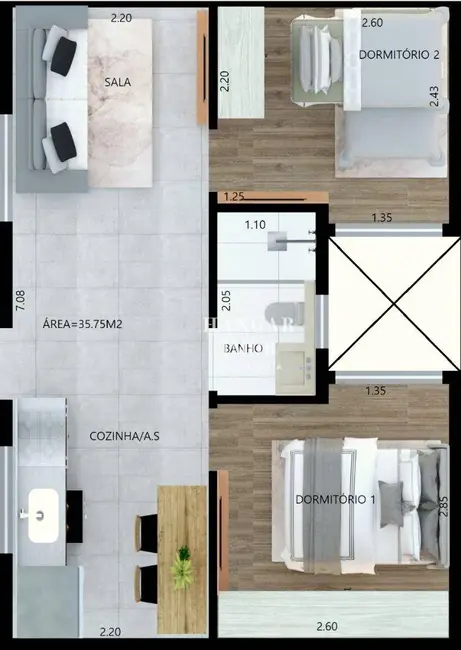 Foto 8 de Apartamento com 2 quartos à venda, 40m2 em Vila Ré, São Paulo - SP