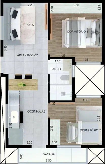 Foto 9 de Apartamento com 2 quartos à venda, 40m2 em Vila Ré, São Paulo - SP