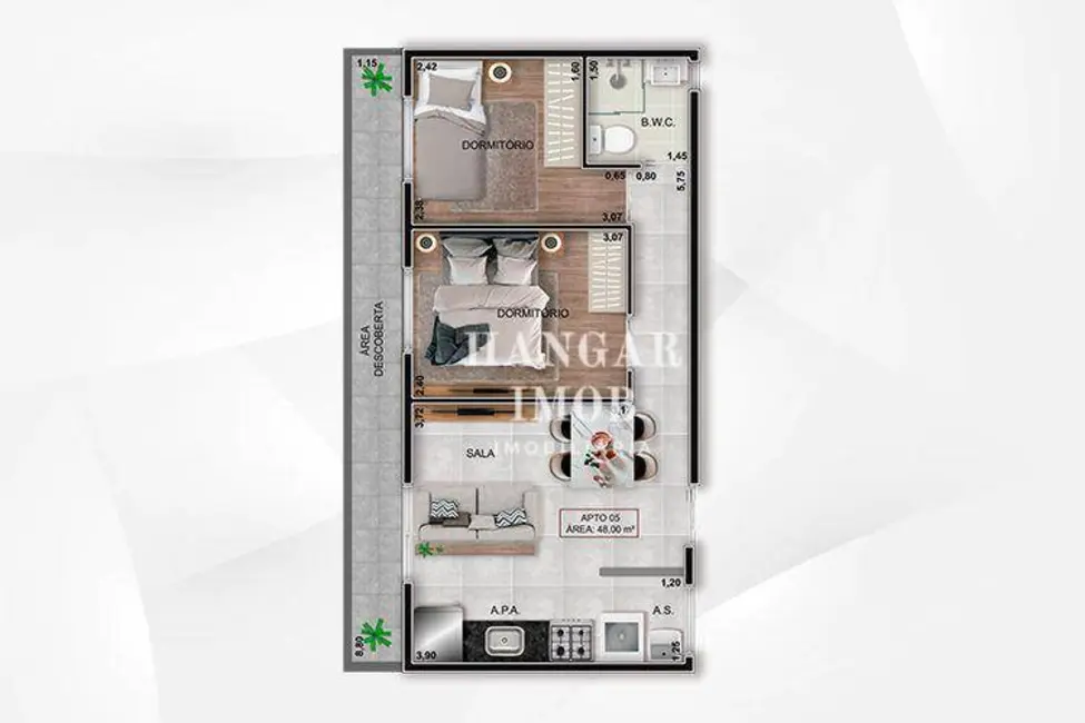 Foto 12 de Apartamento com 2 quartos à venda, 31m2 em Vila Paranaguá, São Paulo - SP