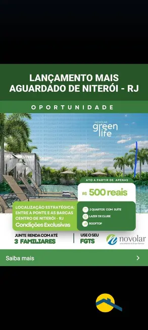 Foto 1 de Apartamento com 2 quartos à venda, 45m2 em Centro, Niteroi - RJ