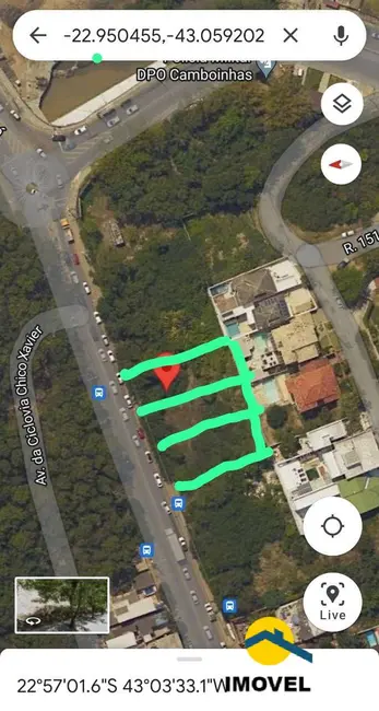 Foto 1 de Terreno / Lote à venda, 900m2 em Piratininga, Niteroi - RJ
