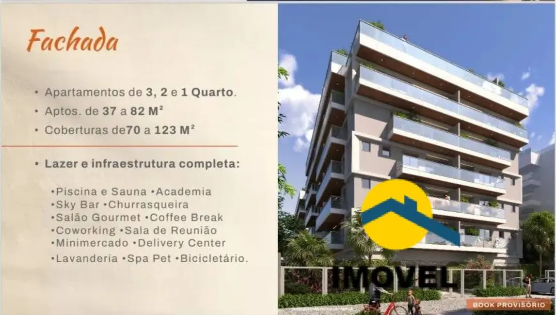 Foto 1 de Apartamento com 3 quartos à venda, 79m2 em Camboinhas, Niteroi - RJ