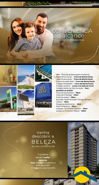 Foto 3 de Apartamento com 2 quartos à venda, 53m2 em Maria Paula, Sao Goncalo - RJ