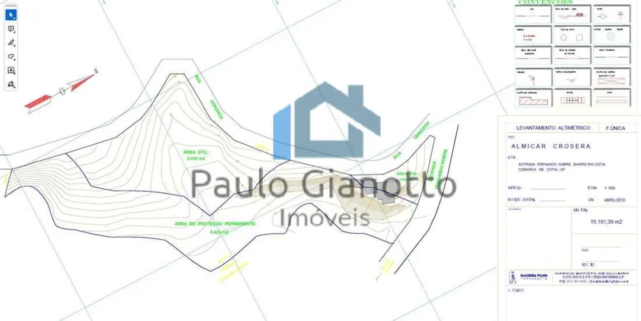 Foto 4 de Terreno / Lote à venda, 15181m2 em Parque Rincão, Cotia - SP