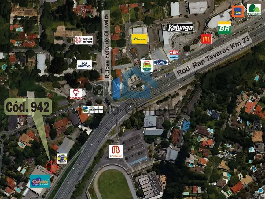 Foto 3 de Terreno / Lote à venda e para alugar, 1319m2 em Parque São George, Cotia - SP