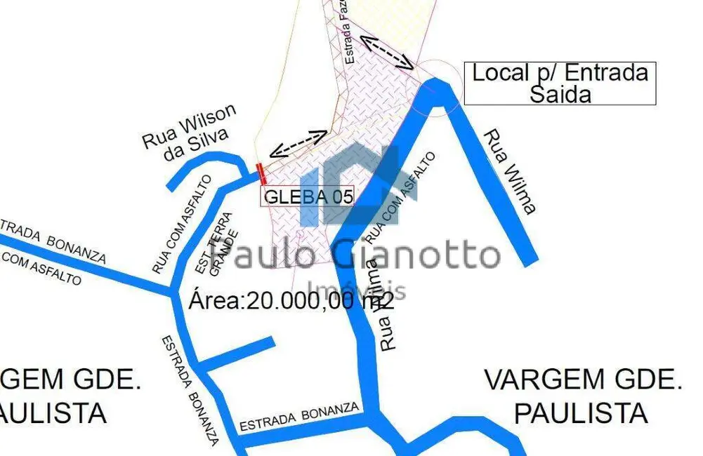 Foto 1 de Terreno / Lote à venda, 20000m2 em Vargem Grande Paulista - SP