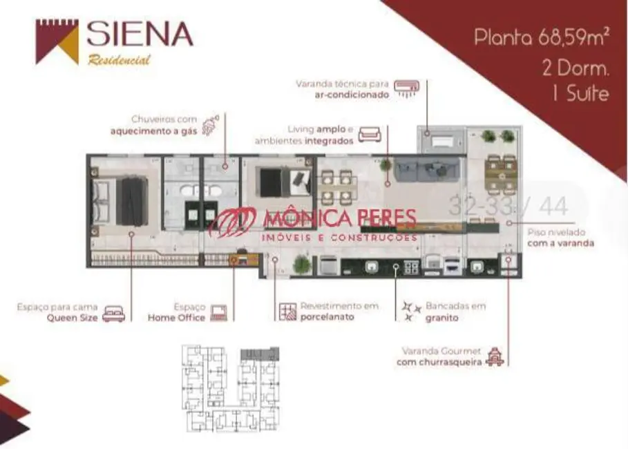 Foto 9 de Apartamento com 2 quartos à venda, 77m2 em Ubatuba - SP