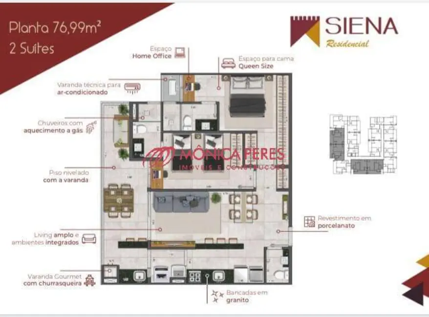 Foto 7 de Apartamento com 2 quartos à venda, 77m2 em Ubatuba - SP