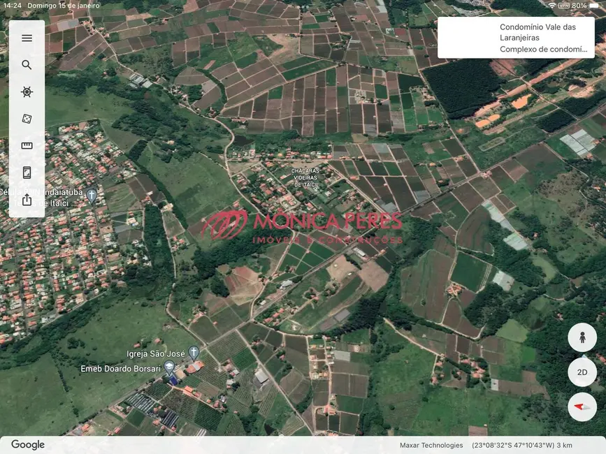 Foto 3 de Terreno / Lote à venda, 26000m2 em Chácaras Videiras de Itaici, Indaiatuba - SP