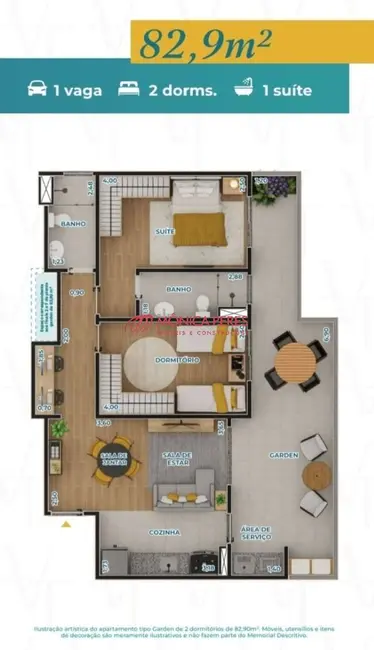 Foto 6 de Apartamento com 2 quartos à venda, 67m2 em Itupeva - SP