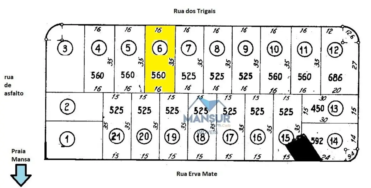 Foto 6 de Terreno / Lote à venda, 560m2 em Pontal Do Parana - PR