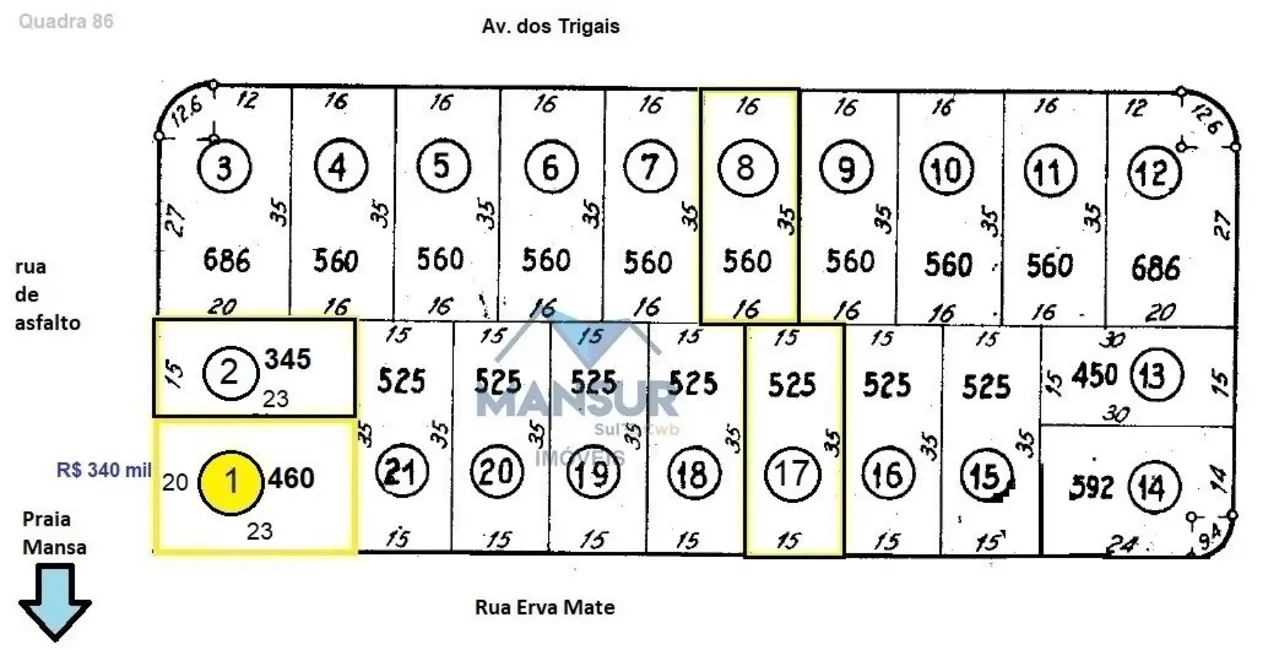 Foto 5 de Terreno / Lote à venda, 460m2 em Pontal do Sul, Pontal Do Parana - PR
