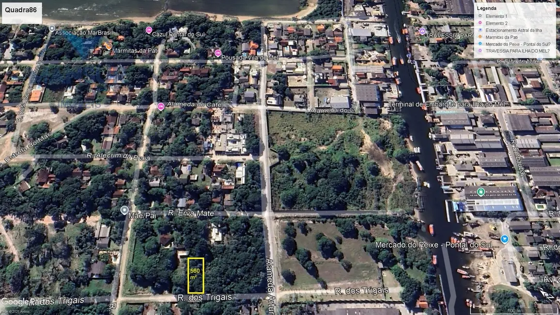 Foto 4 de Terreno / Lote à venda, 560m2 em Pontal do Sul, Pontal Do Parana - PR