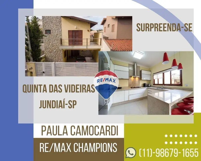 Casa com 4 quartos à venda, 240m2 em Jardim Quintas das Videiras, Jundiai - SP - imagem 3 Foto 3 de Casa com 4 quartos à venda, 240m2 em Jardim Quintas das Videiras, Jundiai - SP