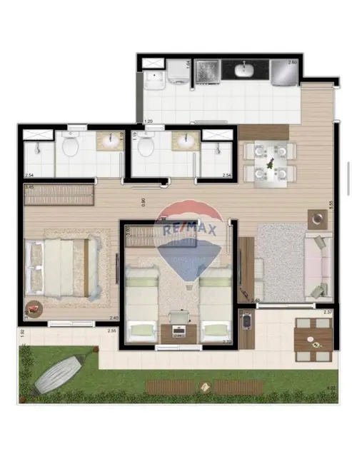 Foto 2 de Apartamento com 2 quartos à venda, 66m2 em Vila Lacerda, Jundiai - SP