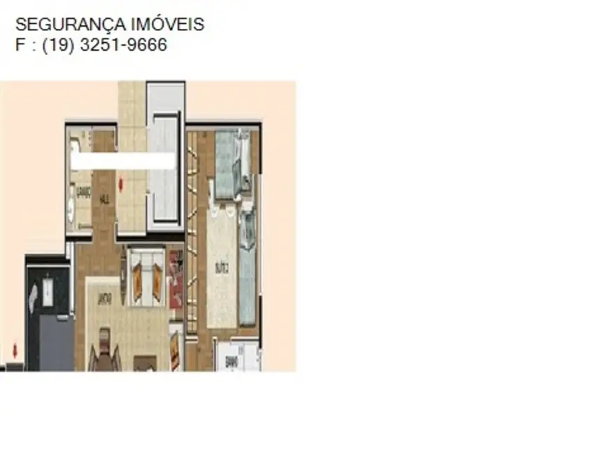 Foto 2 de Apartamento com 3 quartos à venda, 136m2 em Parque das Flores, Campinas - SP