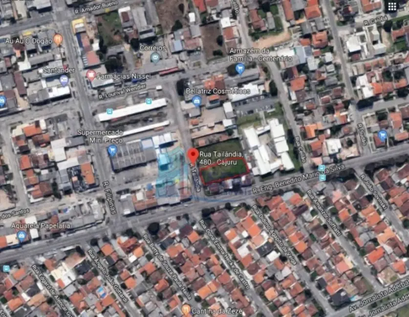 Foto 2 de Terreno / Lote à venda, 1231m2 em Cajuru, Curitiba - PR