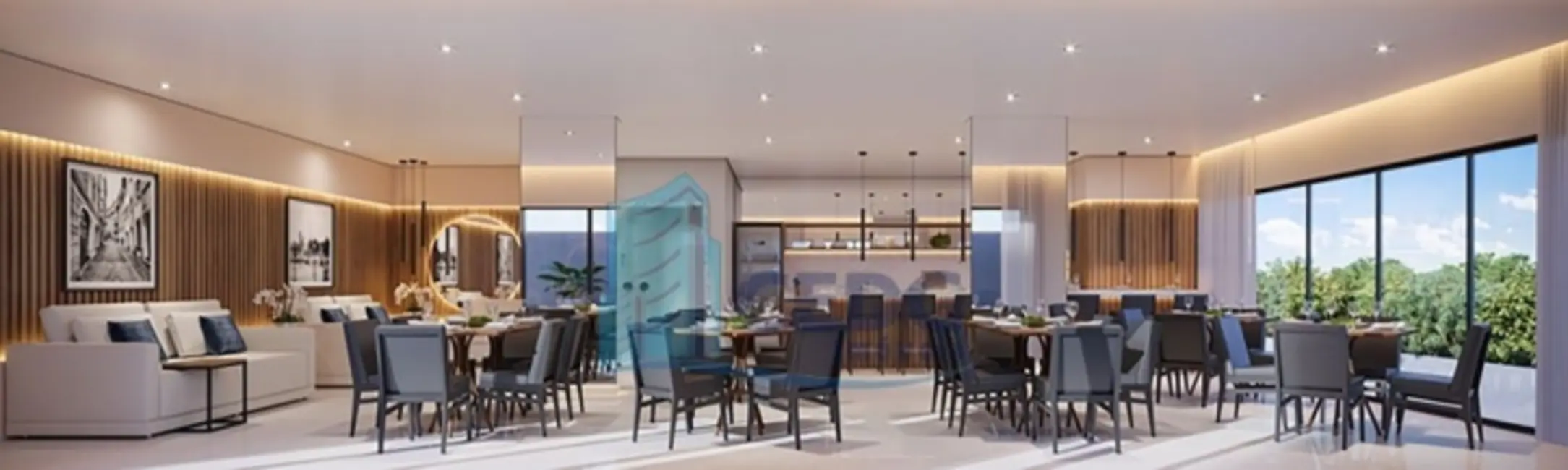 Foto 6 de Apartamento com 3 quartos à venda, 99m2 em Cabral, Curitiba - PR