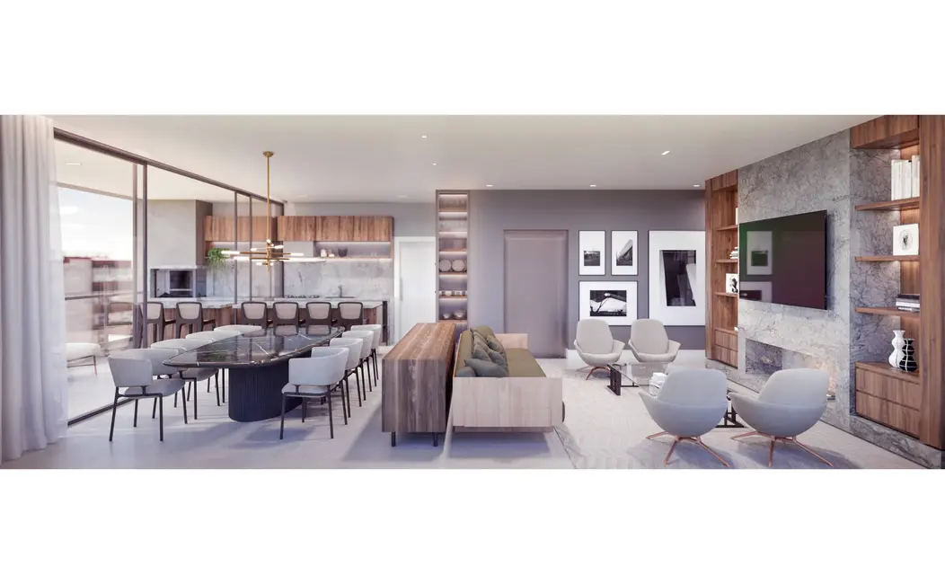 Apartamento com 3 quartos à venda, 174m2 em Batel, Curitiba - PR - imagem 8 Foto 8 de Apartamento com 3 quartos à venda, 174m2 em Batel, Curitiba - PR