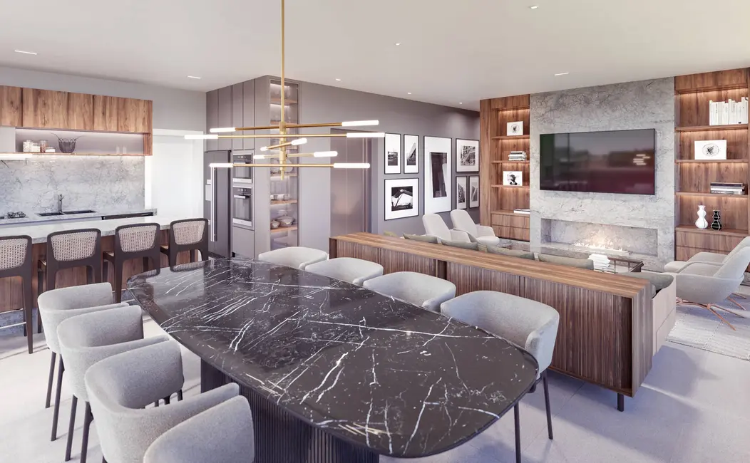 Apartamento com 3 quartos à venda, 174m2 em Batel, Curitiba - PR - imagem 9 Foto 9 de Apartamento com 3 quartos à venda, 174m2 em Batel, Curitiba - PR