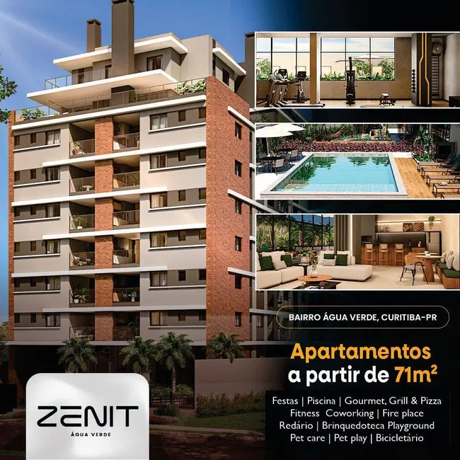 Foto 1 de Apartamento com 2 quartos à venda, 72m2 em Água Verde, Curitiba - PR