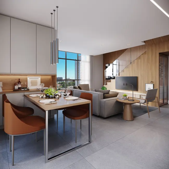 Foto 2 de Apartamento com 1 quarto à venda, 34m2 em Alto da Glória, Curitiba - PR