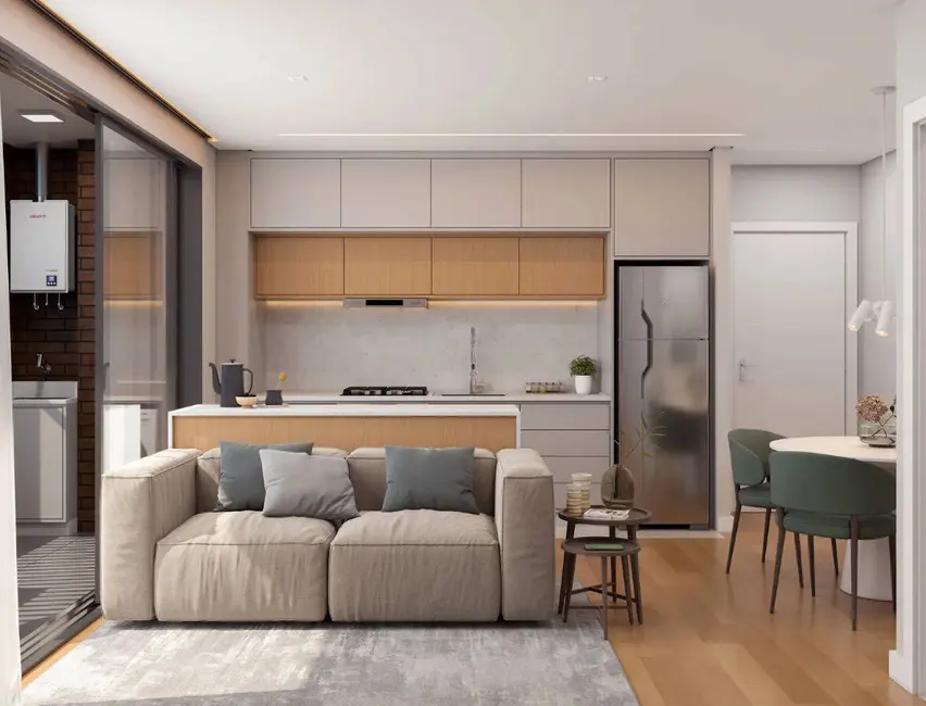 Foto 4 de Apartamento com 2 quartos à venda, 49m2 em Novo Mundo, Curitiba - PR