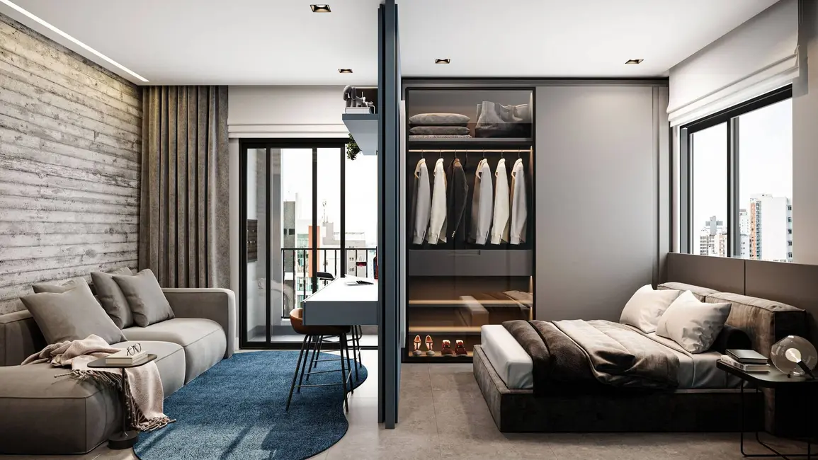 Foto 8 de Apartamento com 1 quarto à venda, 23m2 em Portão, Curitiba - PR