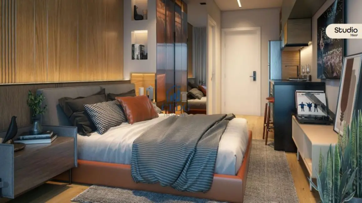 Apartamento com 1 quarto à venda, 20m2 em Centro, Curitiba - PR - imagem 3 Foto 3 de Apartamento com 1 quarto à venda, 20m2 em Centro, Curitiba - PR