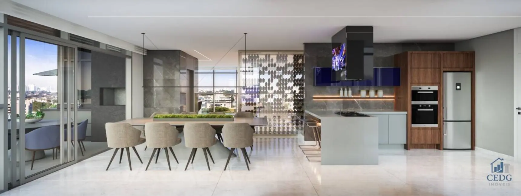 Foto 5 de Apartamento com 3 quartos à venda, 190m2 em Cabral, Curitiba - PR