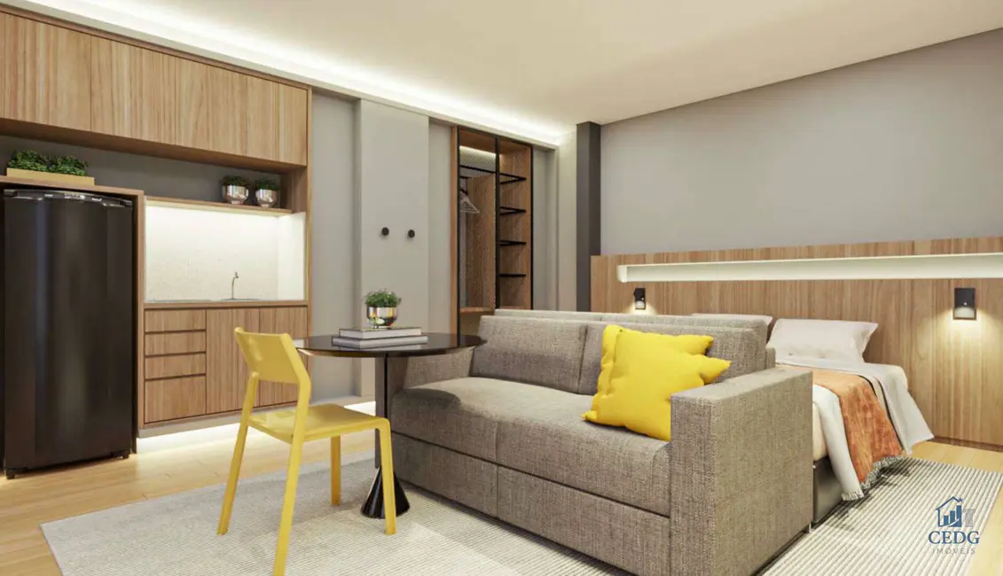 Apartamento com 1 quarto à venda, 19m2 em Centro, Curitiba - PR - imagem 9 Foto 9 de Apartamento com 1 quarto à venda, 19m2 em Centro, Curitiba - PR