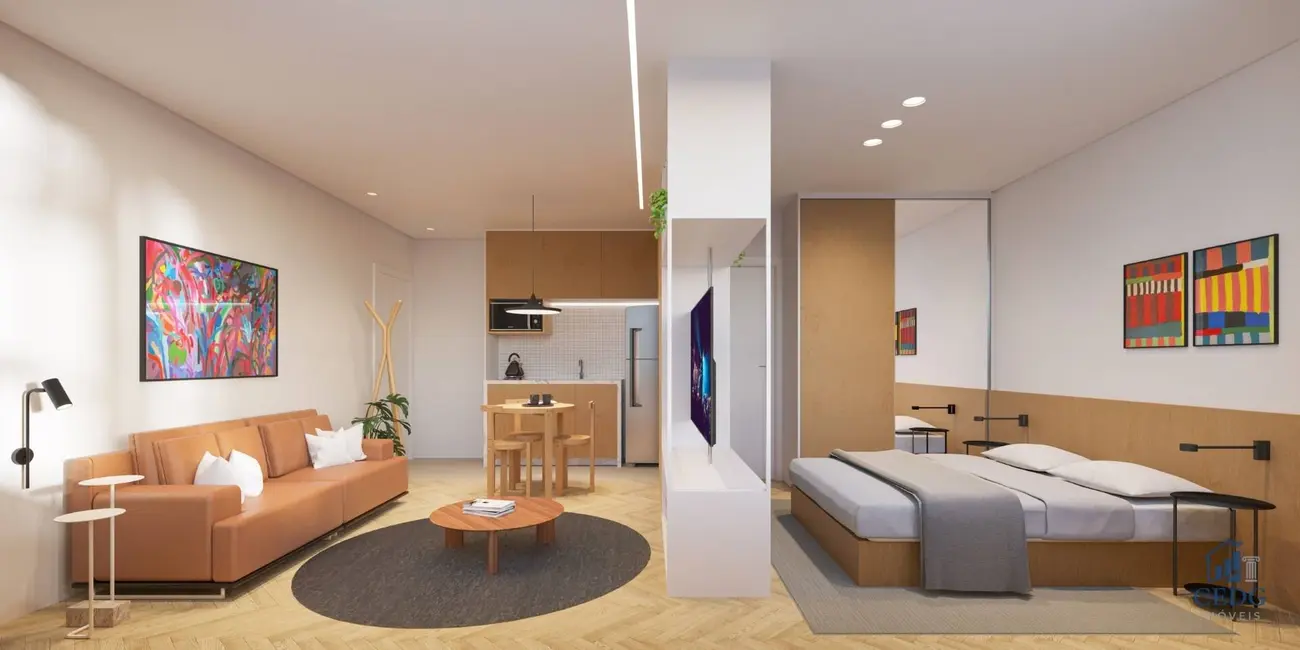 Foto 8 de Apartamento com 1 quarto à venda, 33m2 em Centro Cívico, Curitiba - PR