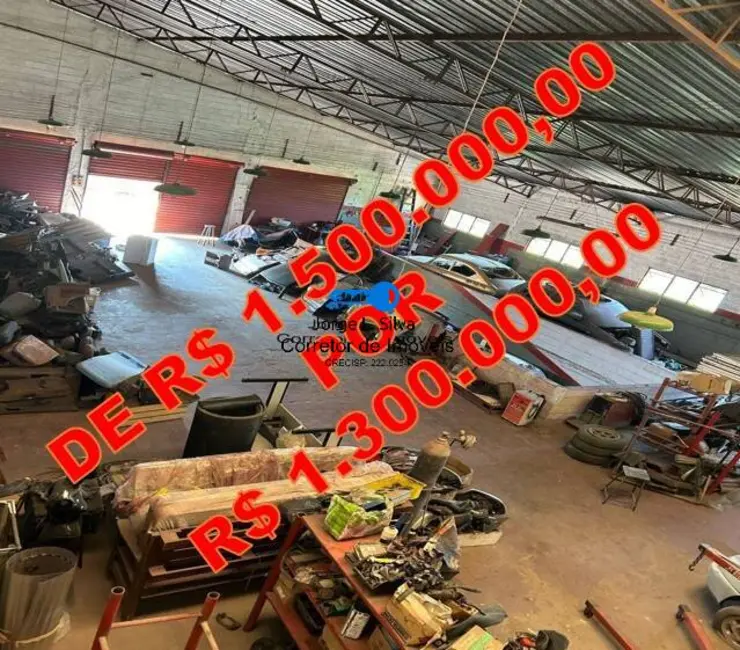 Foto 1 de Armazém / Galpão à venda, 1301m2 em Vila Palmares, Franco Da Rocha - SP