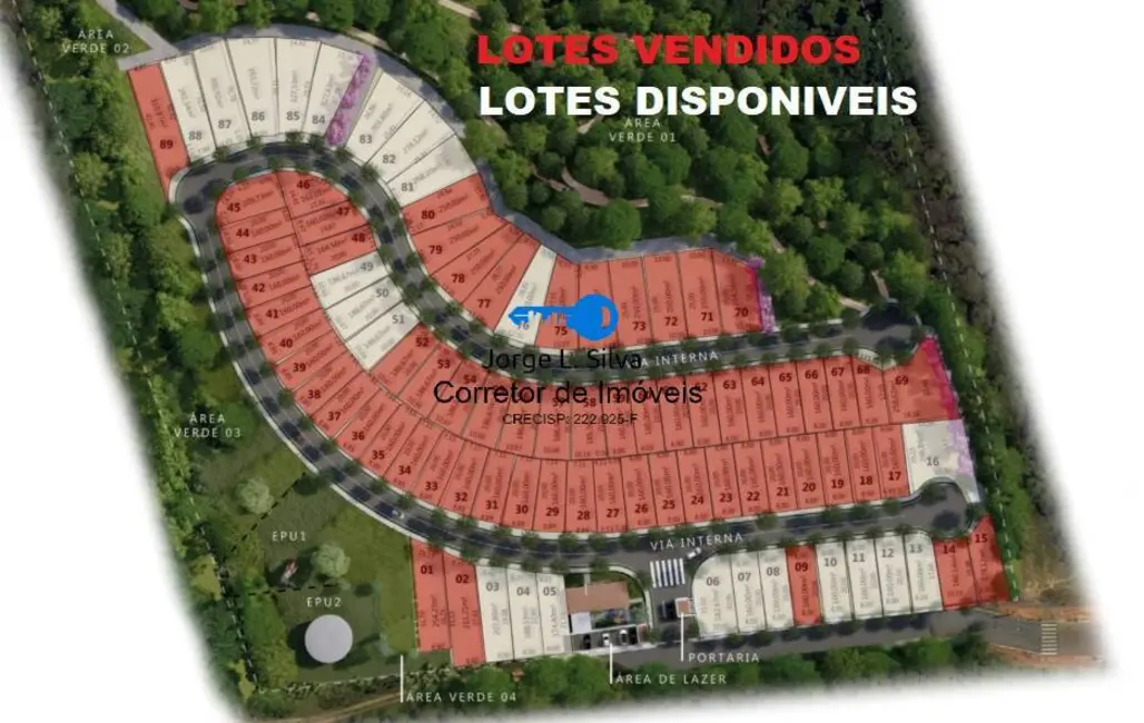 Foto 2 de Lote de Condomínio à venda, 250m2 em Paraíso (Polvilho), Cajamar - SP