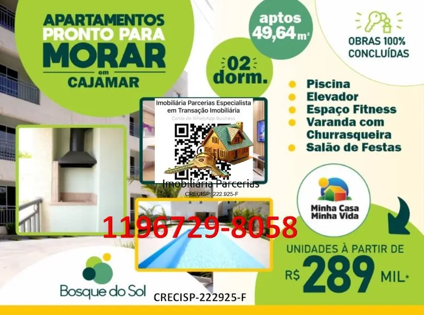 Foto 1 de Apartamento com 2 quartos à venda, 50m2 em Aldeia do Sol (Polvilho), Cajamar - SP