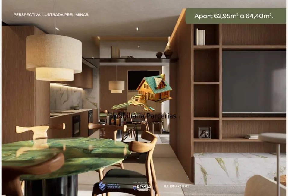 Foto 2 de Apartamento com 2 quartos à venda, 60m2 em Portais (Polvilho), Cajamar - SP