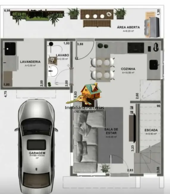 Foto 4 de Casa de Condomínio com 2 quartos à venda, 62m2 em Chácara do Solar II (Fazendinha), Santana De Parnaiba - SP