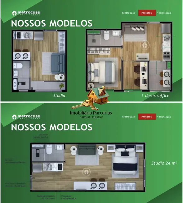 Foto 9 de Apartamento com 1 quarto à venda e para alugar, 17m2 em República, São Paulo - SP