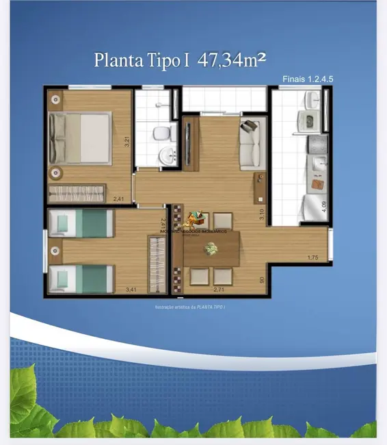 Apartamento com 2 quartos à venda e para alugar, 47m2 em Panorama (Polvilho), Cajamar - SP - imagem 4 Foto 4 de Apartamento com 2 quartos à venda e para alugar, 47m2 em Panorama (Polvilho), Cajamar - SP