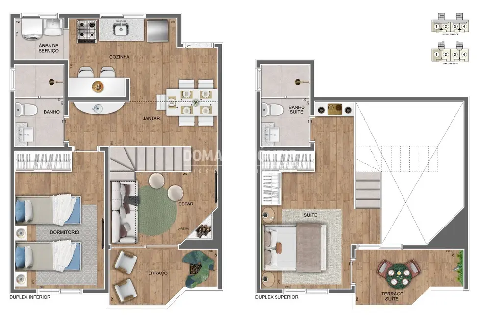 Foto 3 de Apartamento com 2 quartos à venda, 60m2 em Campos Do Jordao - SP