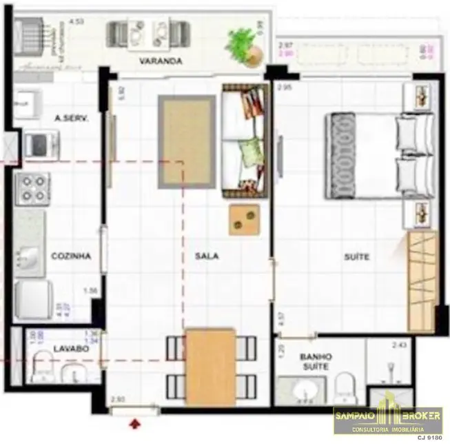 Apartamento com 1 quarto à venda em Recreio dos Bandeirantes, Rio De Janeiro - RJ - imagem 5 Foto 5 de Apartamento com 1 quarto à venda em Recreio dos Bandeirantes, Rio De Janeiro - RJ