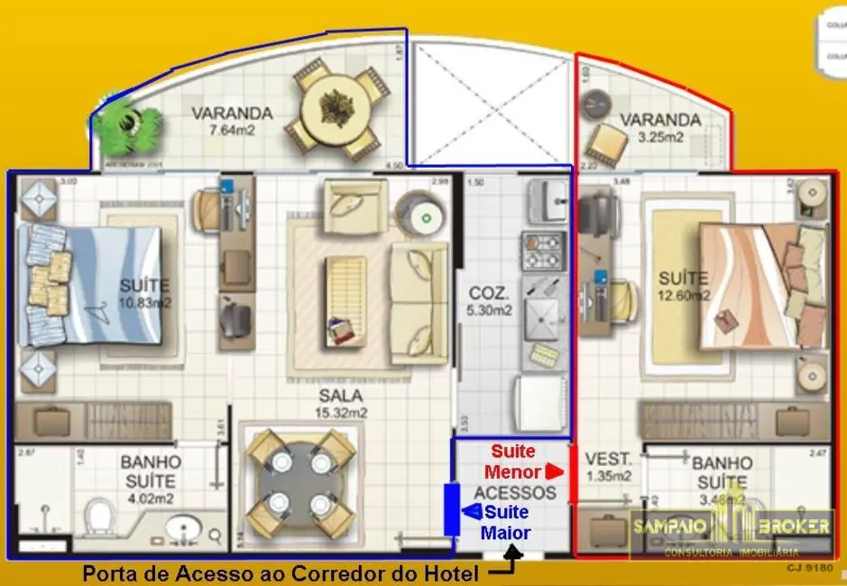 Apartamento com 2 quartos à venda e para alugar em Barra da Tijuca, Rio De Janeiro - RJ - imagem 6 Foto 6 de Apartamento com 2 quartos à venda e para alugar em Barra da Tijuca, Rio De Janeiro - RJ