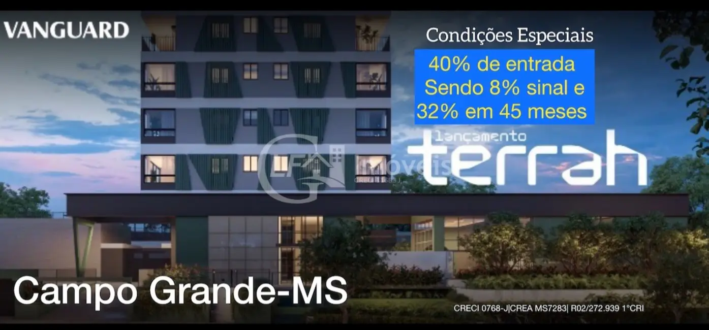 Foto 1 de Apartamento com 3 quartos à venda, 107m2 em Carandá Bosque, Campo Grande - MS