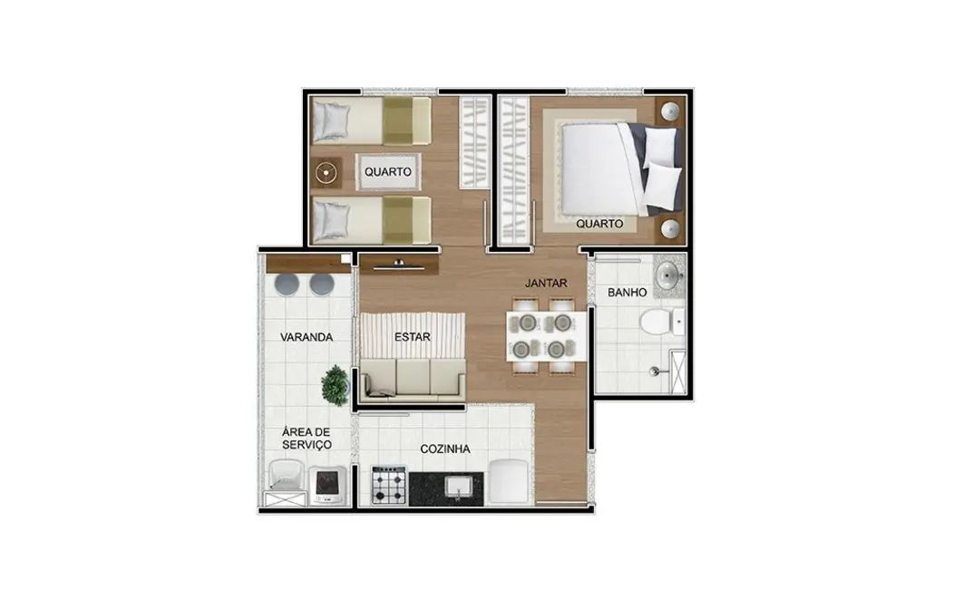 Apartamento com 2 quartos à venda, 42m2 em Butantã, São Paulo - SP - imagem 8 Foto 8 de Apartamento com 2 quartos à venda, 42m2 em Butantã, São Paulo - SP