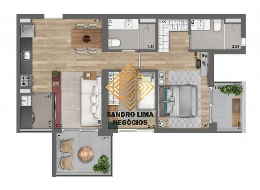 Foto 2 de Apartamento com 1 quarto à venda, 72m2 em Pinheiros, São Paulo - SP