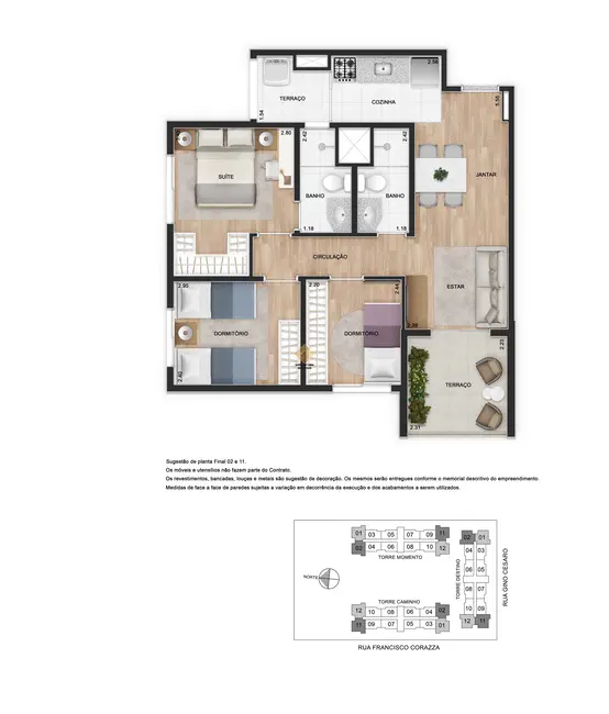Foto 3 de Apartamento com 3 quartos à venda, 62m2 em Parque Residencial da Lapa, São Paulo - SP